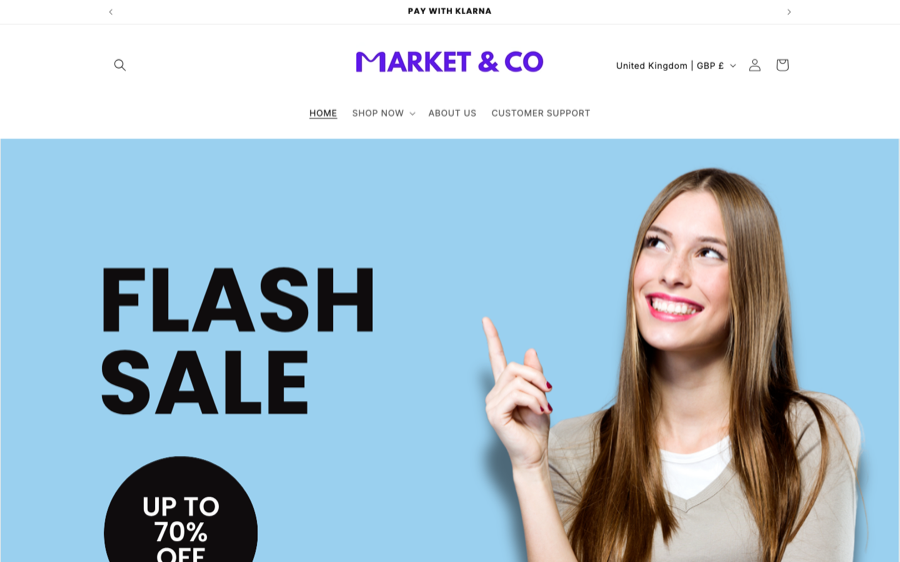 Market & Co website screenshot