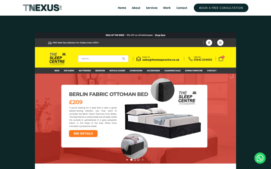 Tnexus Ltd website screenshot